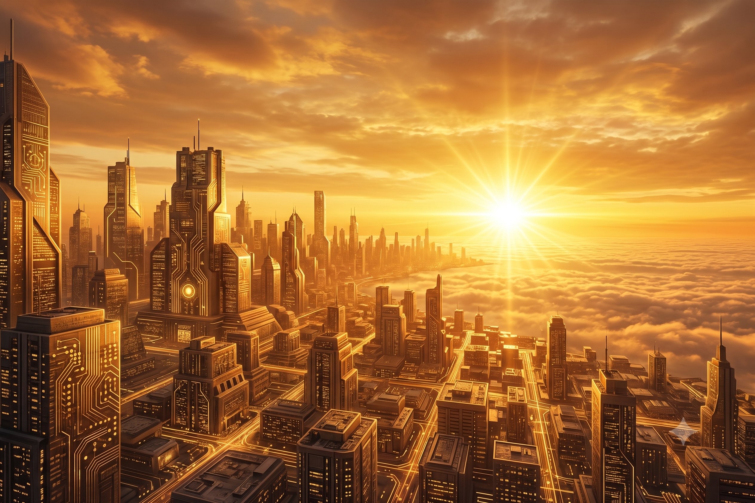 Sunrise city banner